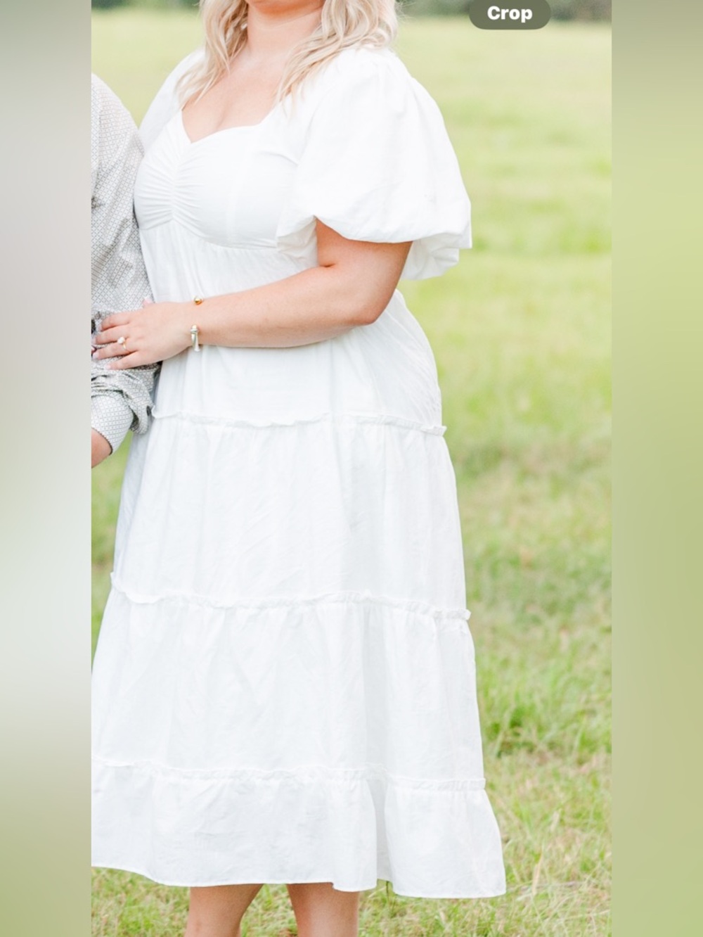 Show Me Your MuMu White Tiered Maxi Skirt